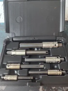 18002 Walton 6 Pc Tap Extractor Set 1/4 Inch -5/8 4 Fl Sae Nc Nf Metric With Case