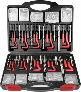 TRK001 AJULYBEE Helicoil Thread Repair Hss Drill Kit