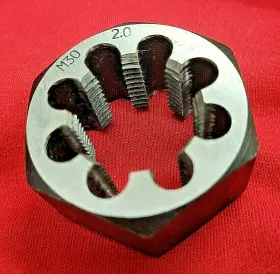 MHD70783 ALFA Hex Die Carbon Steel Rethread M30