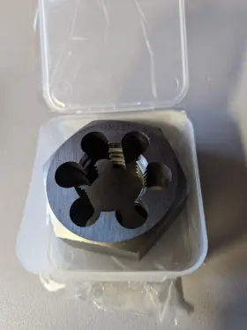 MHD70784 ALFA Hex Rethread Die Carbon Steel Rh M30
