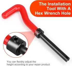 EUS0059A-1 ALLTOOETOOLS Thread Repair Tool Helicoil Wire Kit