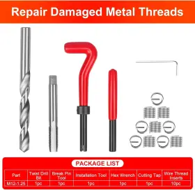 SE0059G-P1 ALLTOOETOOLS Thread Repair Tool Helicoil Wire Kit