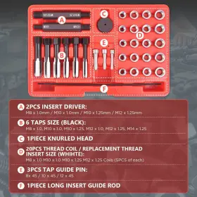 TC33 ANGCHUN Glow Plug Thread Repair Tool Cylinder Head Th #3