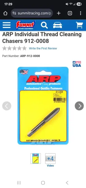 912-0008 ARP Individual Thread Cleaning Chasers