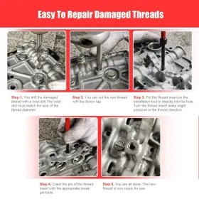 974676370566 BILITOOLS Thread Repair Hss Drill Helicoil Kit #2