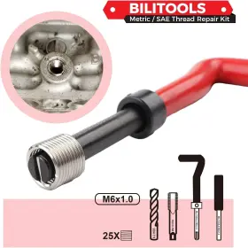 B1L98084 BILITOOLS Thread Repair Hss Drill Helicoil Kit M6 #3
