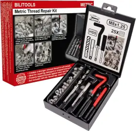 B1L98086 BILITOOLS Thread Repair Hss Drill Helicoil Kit M8
