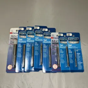 Century Drill And Tool 97300 97306 97309 8 Metric Taps 3.0x0.50 5.0x0.90 6.0x1.00 3 7.0x1.00 8.0 X 1.00 10x1.25