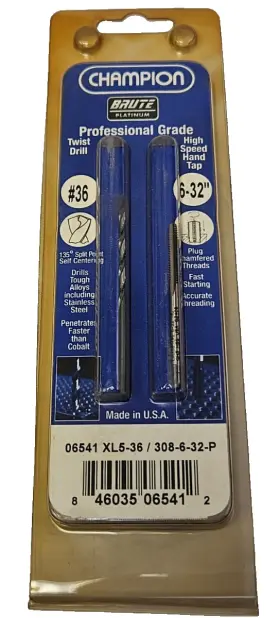 06541 CHAMPION Drilling Plug Tap Drill Bit