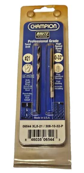 06544 CHAMPION Plug Tap Drill Bit