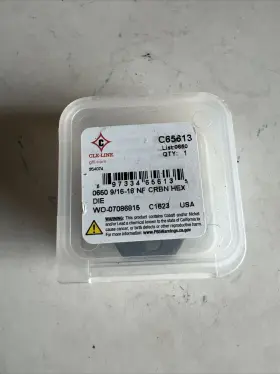 C65613 CLE-LINE Hex Rethreading Bolt Die Steel