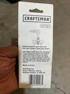 47321 CRAFTSMAN Spark Plug Thread Chaser Nos #2