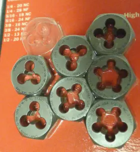 52314 CRAFTSMAN Standard Hex Die Set Threading Tool Nos #2