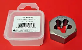DWTHXNPT38 DRILL AMERICA Npt Hex Pipe Die Rethread Chaser