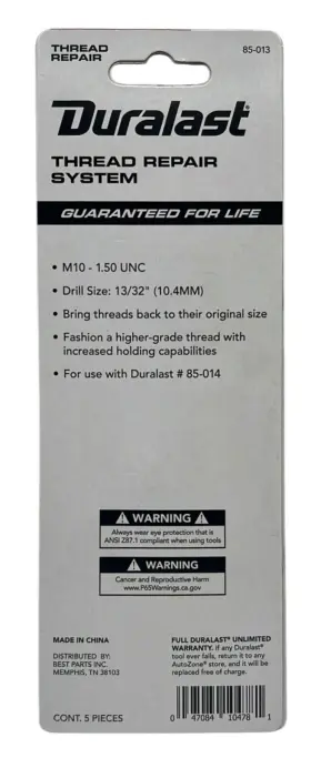 85-013 DURALAST Thread Repair M10 #2