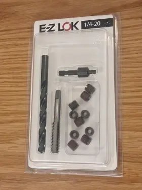 E-z Lok 847554010358 E-z 1/4-20 Thread Repair Kit - For Use In Metal New Open Box