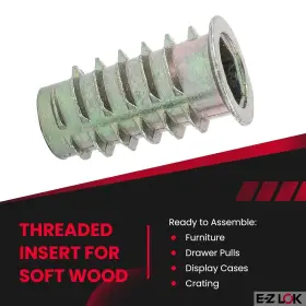 951618-25 E-Z LOK Zinc Hex Flanged #2
