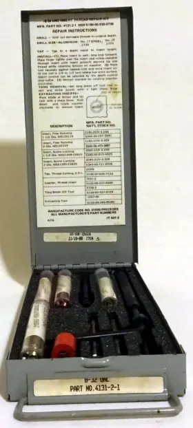 4131-2-1 EMHART HELICOIL Nos Thread Repair Hss Kit