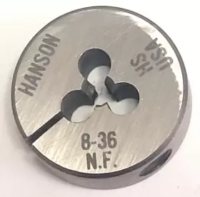Hanson 502019 Irwin 8-36 Nf Hss 1 Inch Od Round Adjustable Die