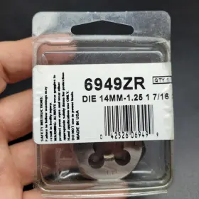 6949-ZR HANSON Hex Die Irwin Rethread Rh Zr
