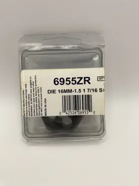 6955ZR HANSON Hex Die Rh Rethreading Carbon Steel M16 A1