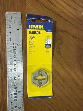 9739 HANSON Hex Die Irwin Carbon Steel M10