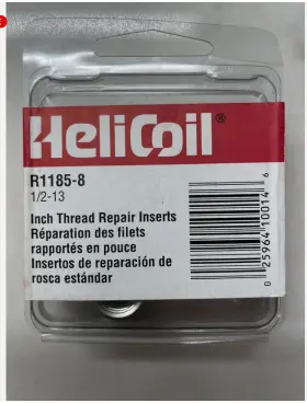 1185-8 HELICOIL Thread Repair Inserts