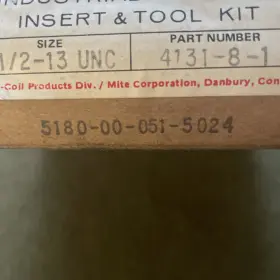 5180-00-051-502 HELICOIL Military Thread Repair Kit #3