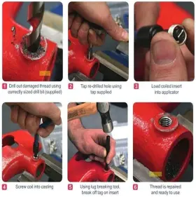 HFETE-725 HIGHKING TOOL Thread Repair Kit M12 #2