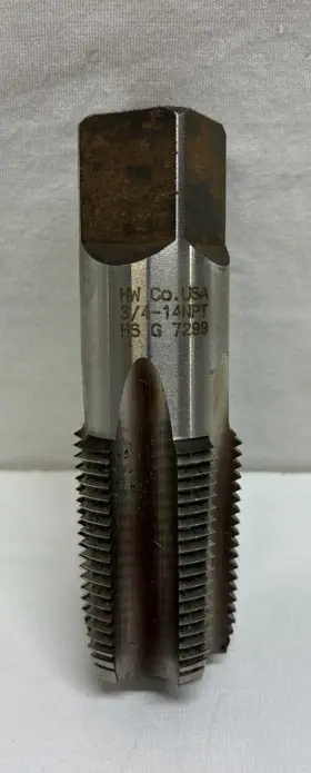 Hw G-2799 3/4 -14 Npt Taper Pipe Tap Hs G 7299