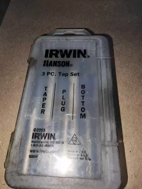 2648 IRWIN HANSON Tap Set Carbon Steel Taper Plug Bottom #2