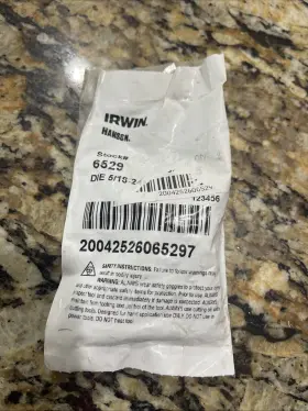 6529 IRWIN HANSON Nf Hex Die Rethreading Carbon Steel