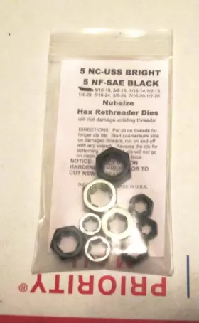 CF10 JAWCO Rethreading Die Set Nf Uss Thread Restore #2
