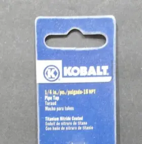 232530 KOBALT Npt Taper Pipe Tap Titanium Nitride Coated #3