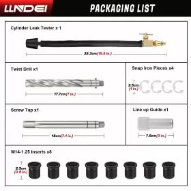 768534782099 LLNDEI Spark Plug Thread Repair Valve Triton Kit #3