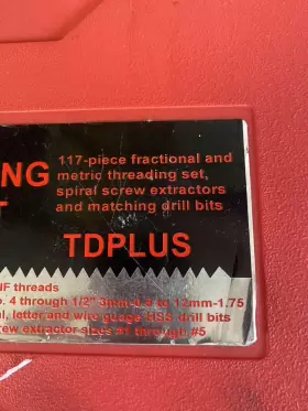 117TDPLUS MAC TOOLS Drill Bit Set Tdplus Deluxe Threading #3