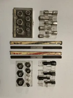 TR66PLUS MAC TOOLS Rethreading Set Hex Dies Taps Thread Files