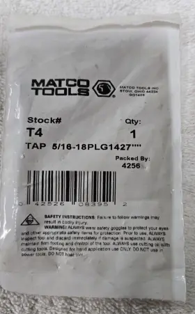 18PLG1427 MATCO TOOLS Tap