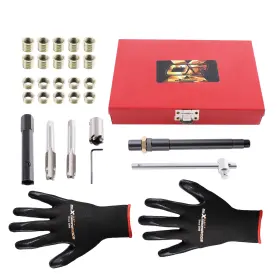 Maxpeedingrods Tokl98 26pc High-speed Steel Spark Plug Thread Chaser Kit St14x1.25 M14x1.25