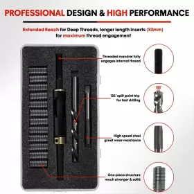 NOQP1464 NO-AUTO Head Bolt Thread Repair Kit Honda Toyota Gm #3
