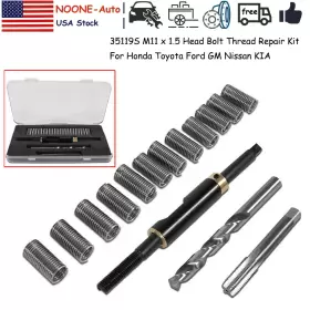 NOQP1464 NO-AUTO Head Bolt Thread Repair Kit Honda Toyota Gm