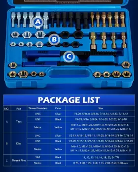 TRK-A001-00 ORION MOTOR TECH Thread Chaser Set Repair #3