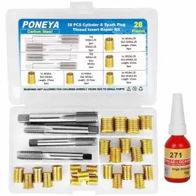 432285433402 PONEYA Spark Plug Thread Repair High Steel Tap