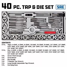 647773 POWERBUILT/CAT TOOLS Tap Die Set Injection #2