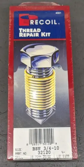32120 RECOIL Thread Repair Bsw British Standard Whitworth Kit