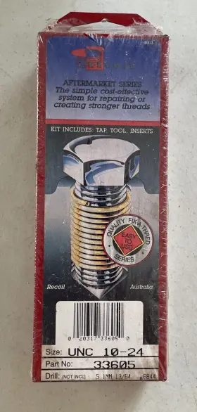 33605 RECOIL Thread Repair Tap Tool Inserts Kit