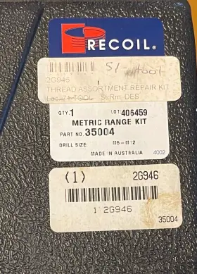 35004 RECOIL Thread Repair Australia Kit M5 M6 M8 M10 M12 #2