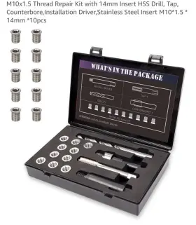 SMTS-M1015 SENNMONN Thread Repair Hss Drill Steel Kit