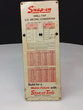SS-537 SNAP-ON Drill Tap Converter Card #2