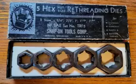 TRF5 SNAP-ON Rethreading Dies Hex Nut Nf Set